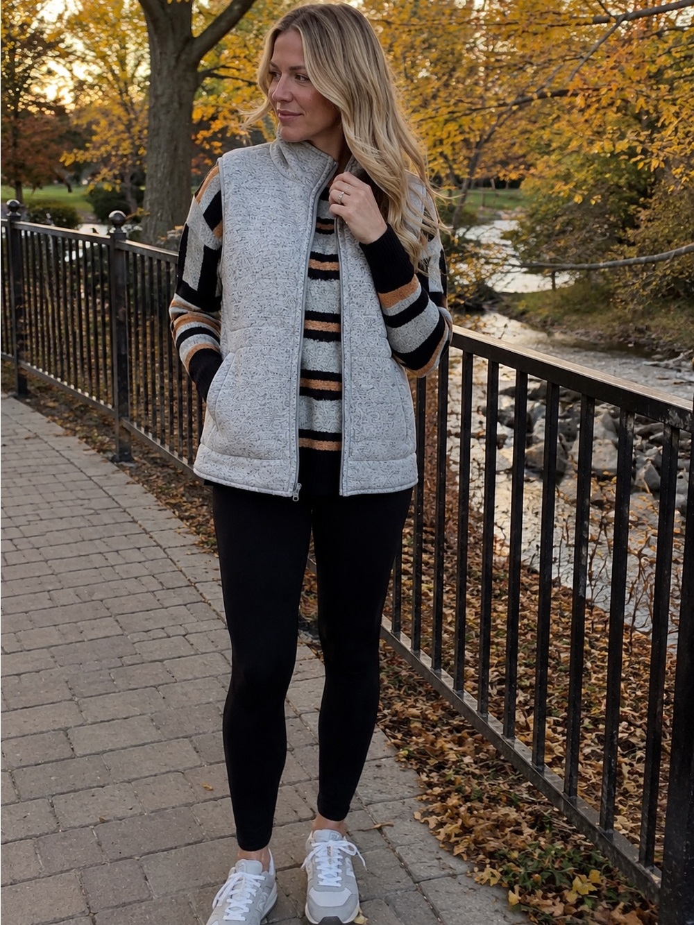 Heather Gray Zip Vest